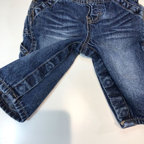 Oshkosh BGOSH Baby Medium Wash Denim Overalls 6 Months - Picture 4 of 5